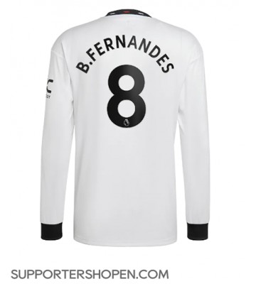 Manchester United Bruno Fernandes #8 Borta Matchtröja 2022-23 Långärmad